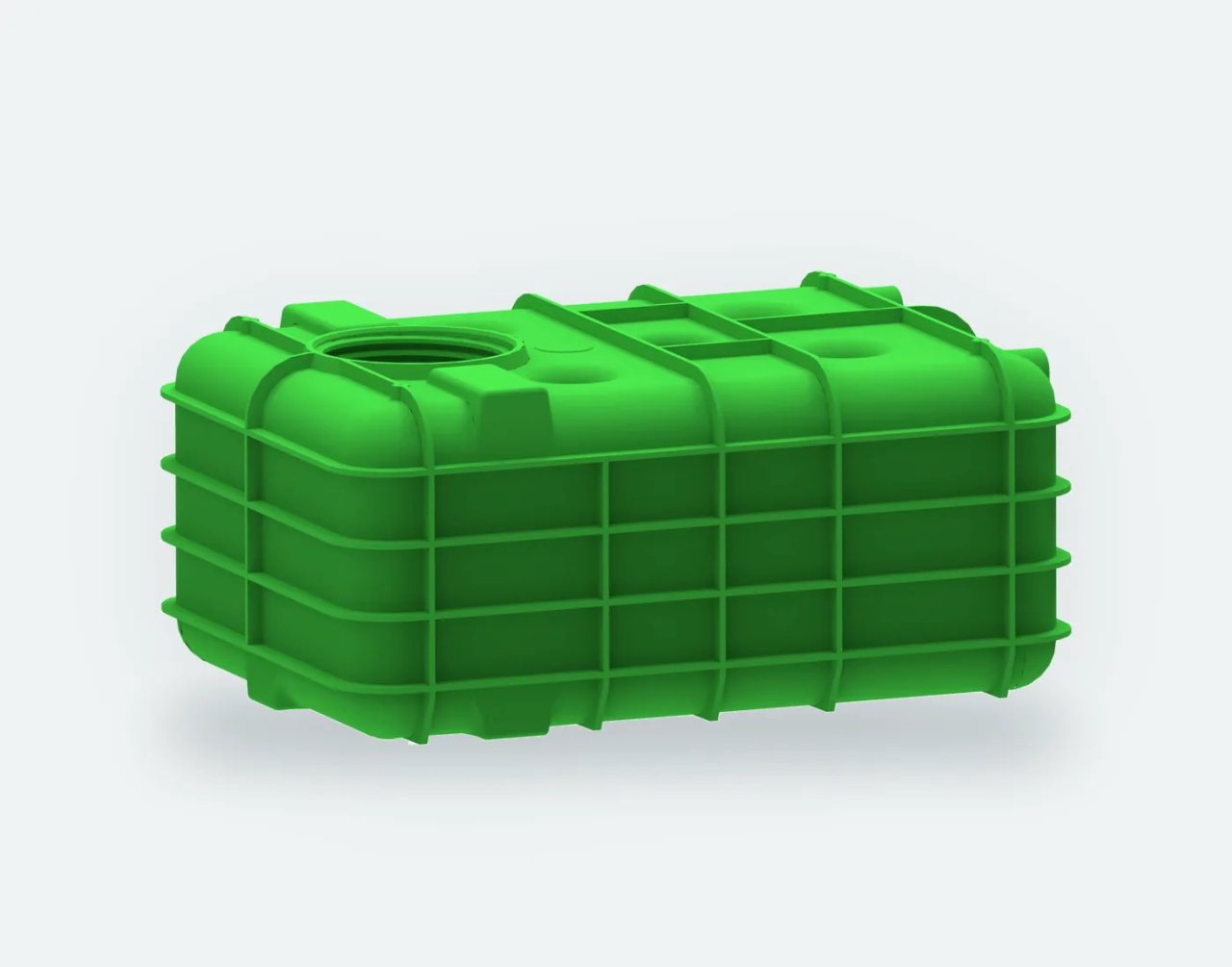 MW Vlakke opslagtank 5.000 liter voor regenwaterrecycle