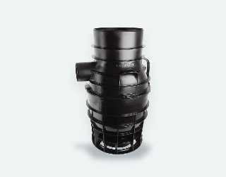 Tegra PP onderbak zwart 315×125 + Filter