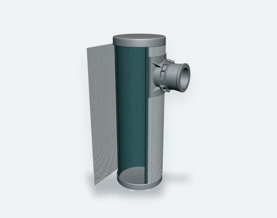 Infiltratiekolk omwikkeld met geotextiel, PVC, 315 mm